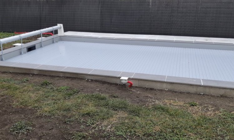 Différentes étapes de la construction d'une piscine sur mesure 7 x 3.5m à Lempdes